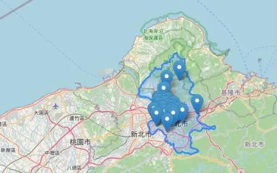 台灣美食地圖視覺化：500碗與必比登 畫面